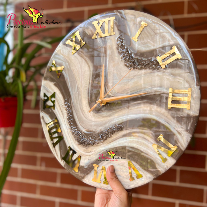 Epoxy Resin Decoration Clock