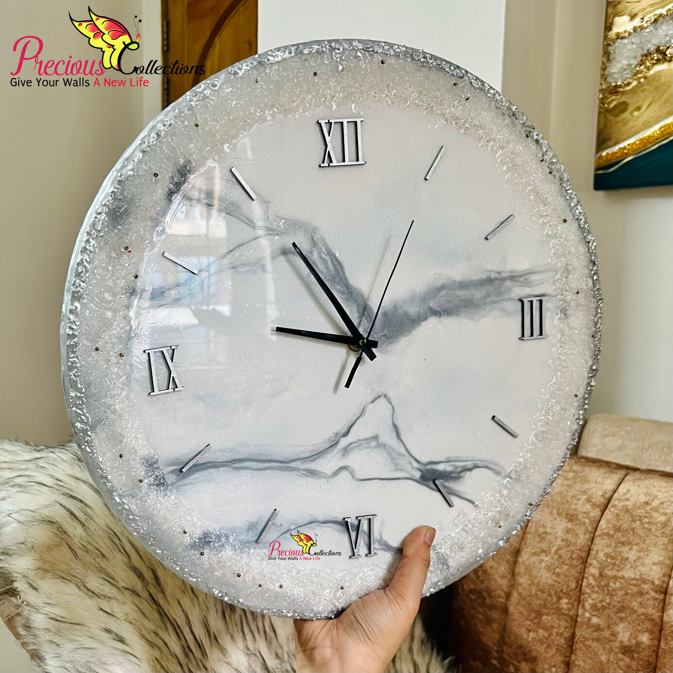 Epoxy Resin Decoration Clock
